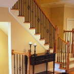 Gothic Hammered Bar, Single Knuckle and Globe