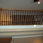 Gothic Single Flame, Hammered Bar and Globe