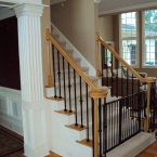 Gothic Single Flame, Hammered Bar and Globe