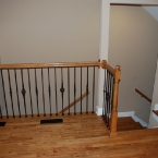 Gothic Single Flame, Hammered Bar and Globe